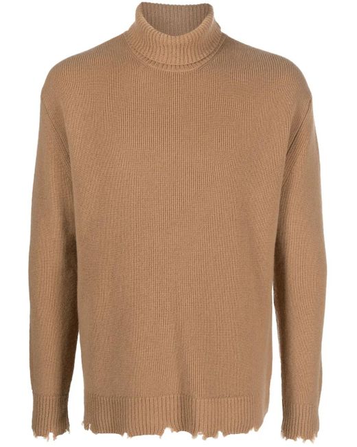 Laneus Wollen Sweater in het Brown voor heren