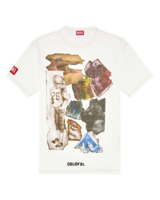 T-shirt T-Wash-N3 DIESEL pour homme en coloris White