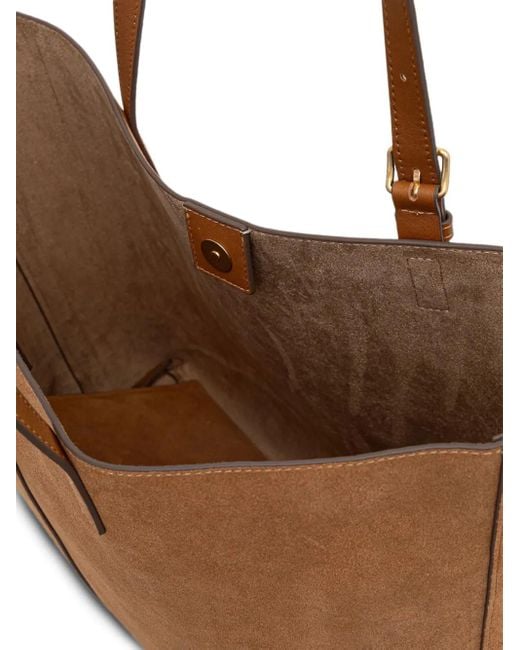 Marc O' Polo Brown Große Tote Bag Mit Schnallen