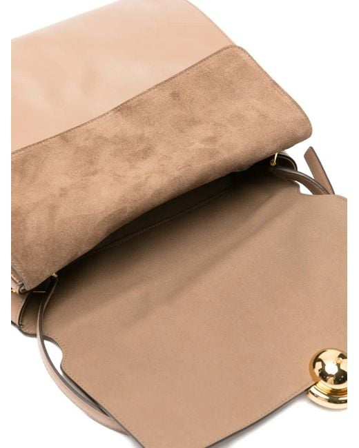 Furla Natural Medium Domus Leather Shoulder-Bag