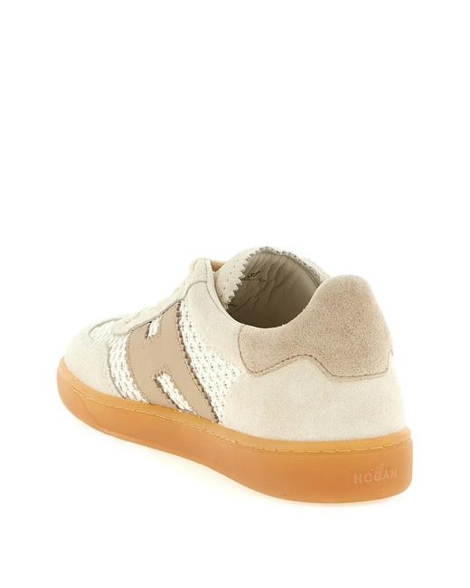 Hogan White Logo-Detail Sneakers