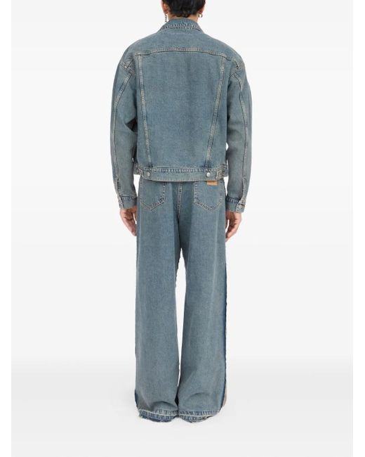 Veste En Jean À Poches À Rabat MM6 by Maison Martin Margiela en coloris Blue