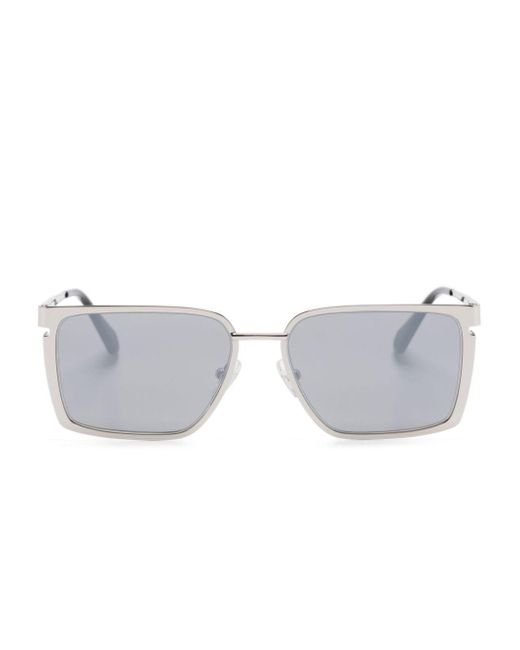 Off-White c/o Virgil Abloh Gray Yoder Rectangle-frame Sunglasses for men