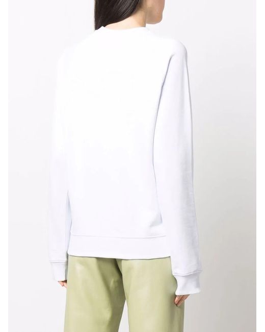 MSGM White Sweatshirt With Logo