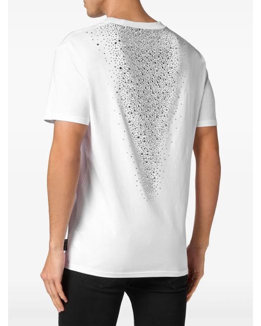 Philipp Plein T-Shirt Mit Kristallen in White für Herren