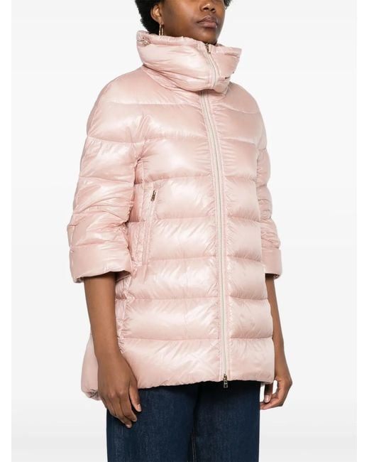 Herno Pink Cleofe Padded Coat