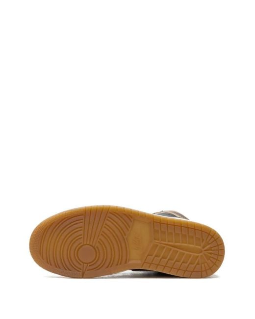 Nike Brown Air Jordan 1 Trainers for men