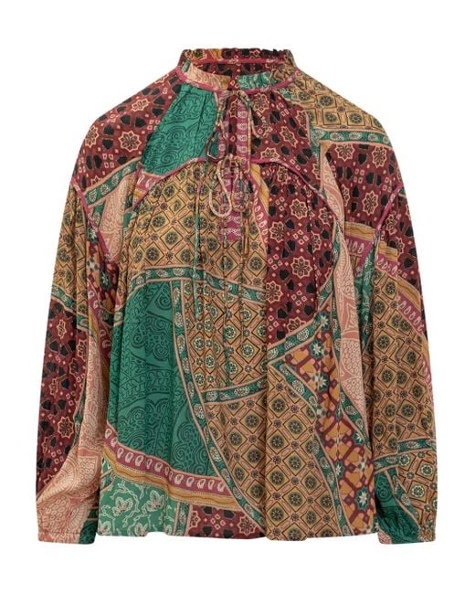 Ba&sh Brown Faith Blouse