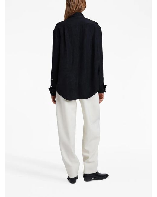 Proenza Schouler White Wool-Twill Straight-Leg Trousers