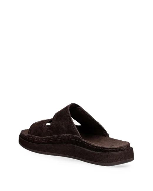 Timberland White Touch-Strap Suede Slides for men