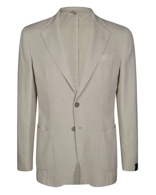 Santaniello Gray Single-Breasted Blazer for men