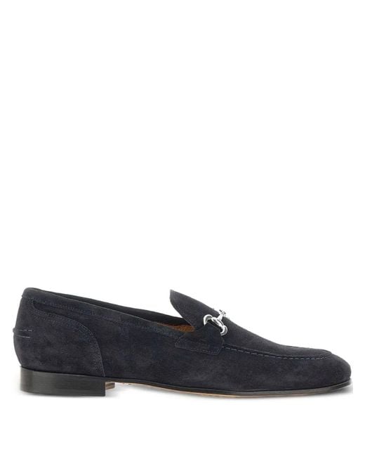 Duca Degli Abruzzi Blue Vasco Kaleido 422 Suede Loafers for men