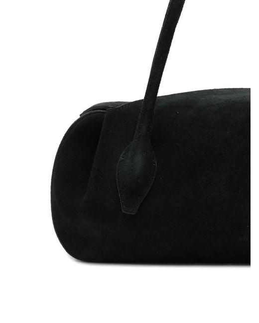 Yuzefi Black Oyster Shoulder Bag
