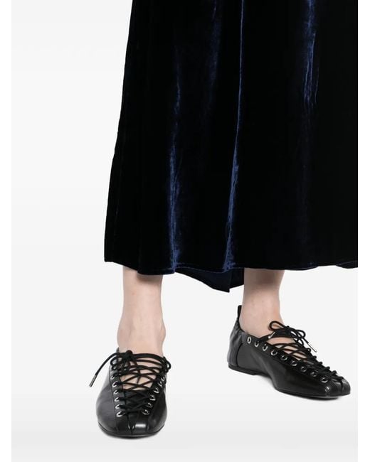 Eileen Fisher Black Velvet Maxi Skirt