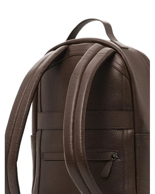 Lottusse Brown Borne Leather Backpack for men