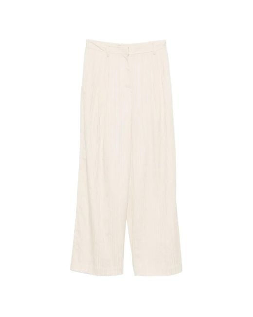 Jonathan Simkhai White Grace Wide-Leg Trousers