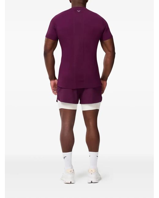 SQUATWOLF Purple Statement Raglan T-Shirt for men