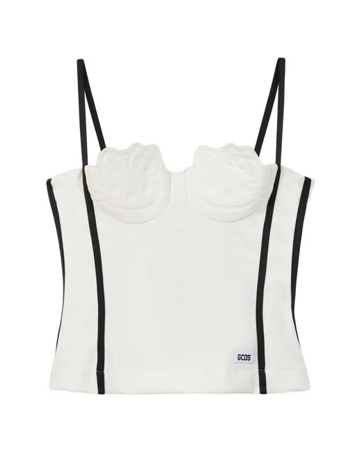 Gcds White X Hello Kitty Strappy Top