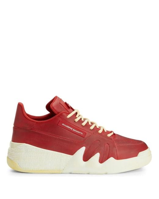 Giuseppe Zanotti Sneakers Mit Logo-Schild in Red für Herren