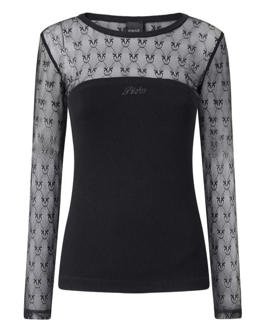 Pinko Black T-Shirts And Polos