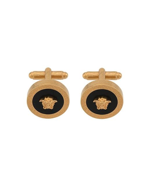 Versace Metallic -tone Medusa Cufflinks for men