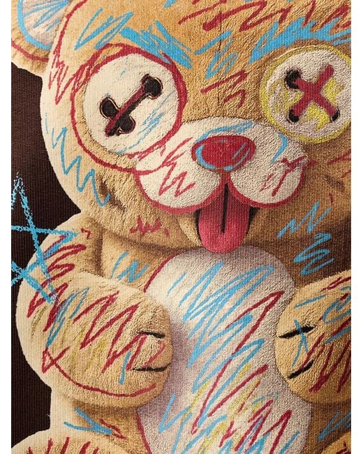 Barrow Brown Teddy-Bear Print Hoodie