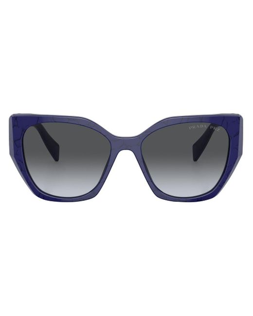 Prada Blue Logo Cat-eye Frame Sunglasses