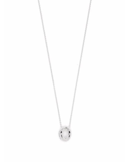 Le Gramme White Sterling Entrelacs Pendant Necklace