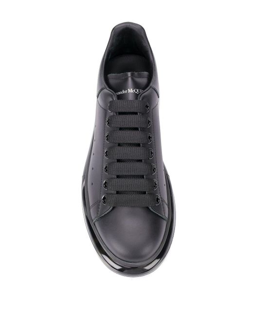 alexander mcqueen black transparent sole