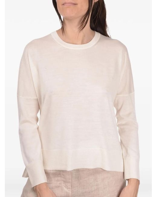 Gran Sasso Natural Crew-Neck Top