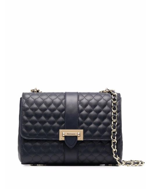 Aspinal Blue Lottie Crossbody Bag