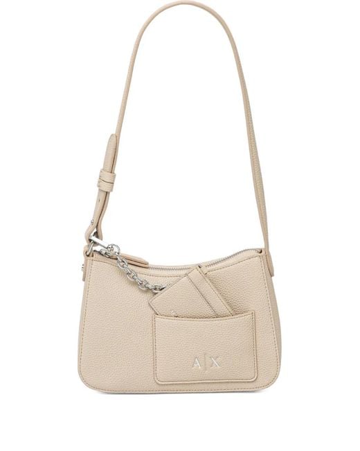 Bolso de hombro con detalle de cadena ARMANI EXCHANGE de color White