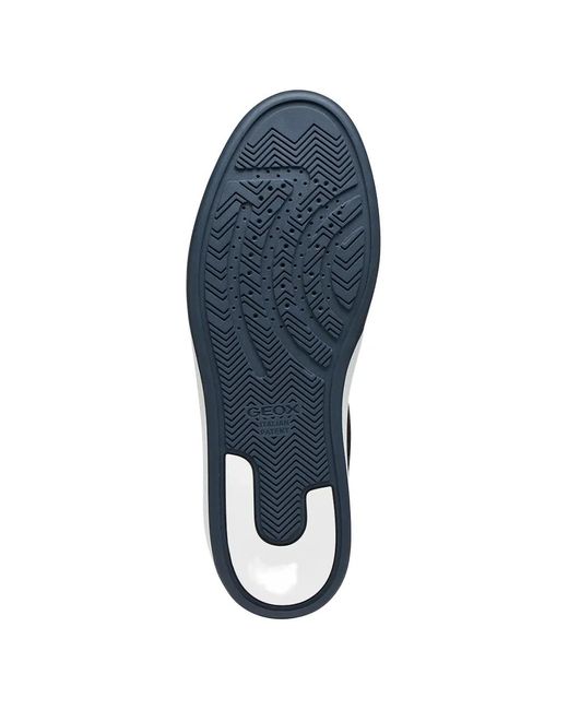 Geox Blue Dynamia Lace-Up Platform Sneakers for men
