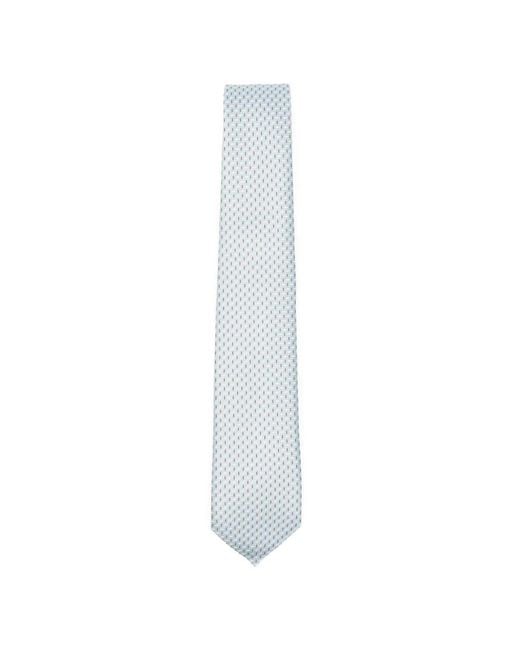 Giorgio Armani Stropdas Met Patroon in het White voor heren