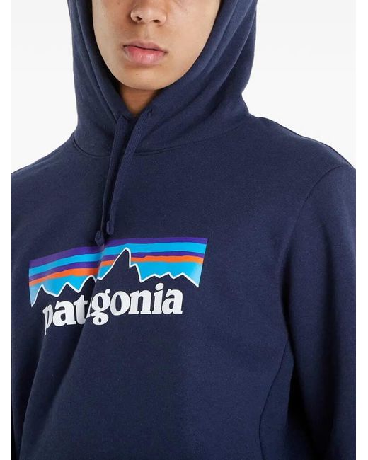 Patagonia Blue Uprisal Logo-Print Hoodie for men