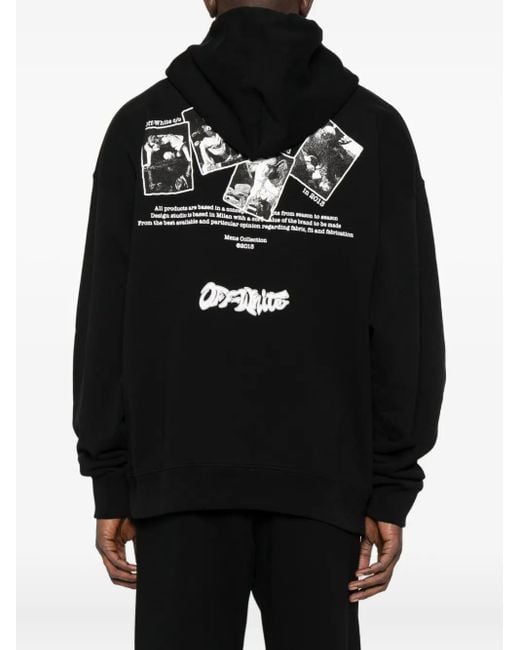 メンズ Off-White c/o Virgil Abloh グラフィック パーカー Black