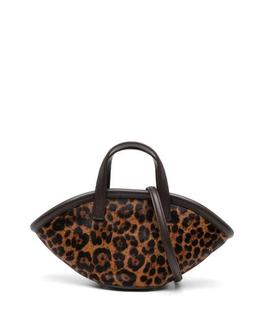Simon Miller Brown Leopard-Print Tote Bag
