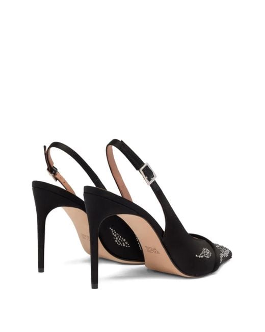 Pumps Jazz Con Tacco, Decorazione E Cinturino Posteriore 90Mm di Malone Souliers in Black