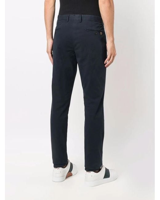 Hackett Blue Gmt Dye Straight-Leg Chinos for men