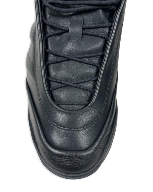 Y-3 Black Gsg9 2.0 Leather Lace-Up Sneakers for men