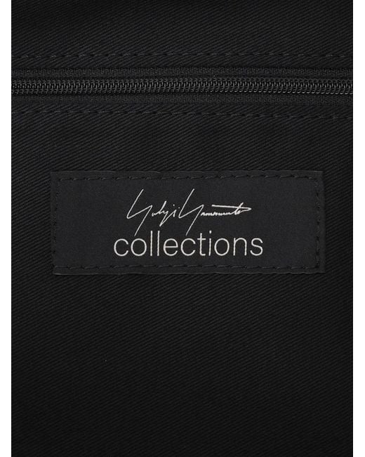 Yohji Yamamoto Black Draped Wool Backpack