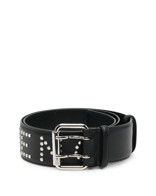 Givenchy Black Studded Leather Belt for men