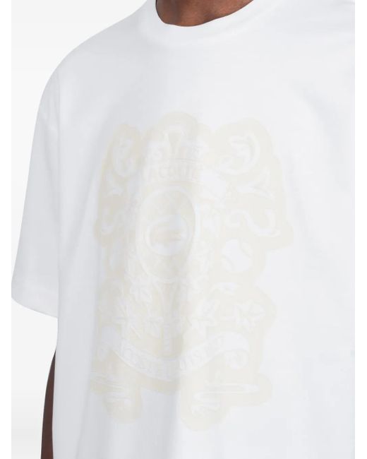 Lacoste White Cotton T-Shirt for men
