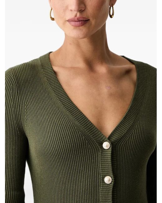 Guess Green Button-Up Cardigan