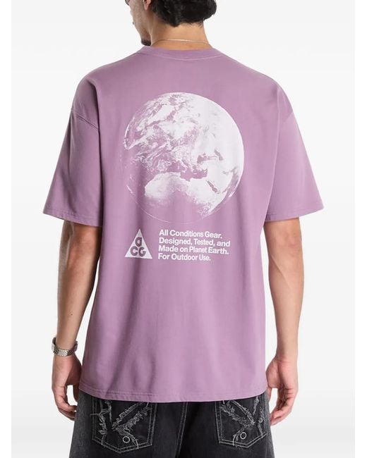 Nike Purple Acg Dri-Fit T-Shirt for men