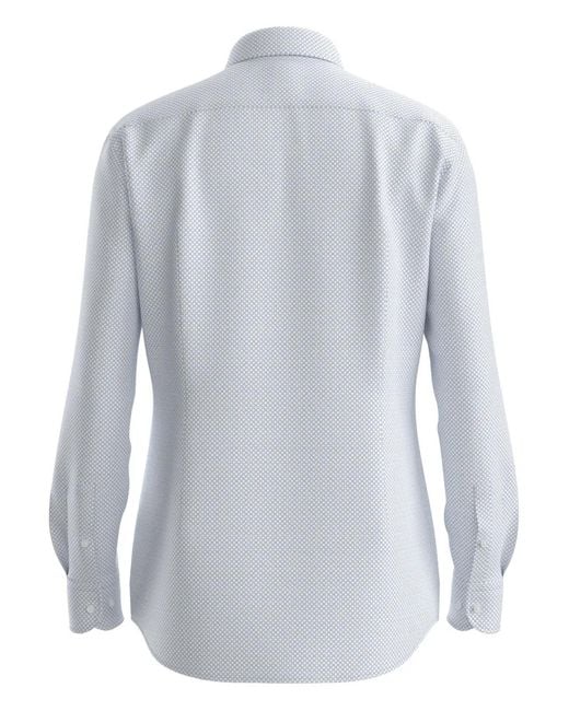 Boss Blue Patterned Shirt for men