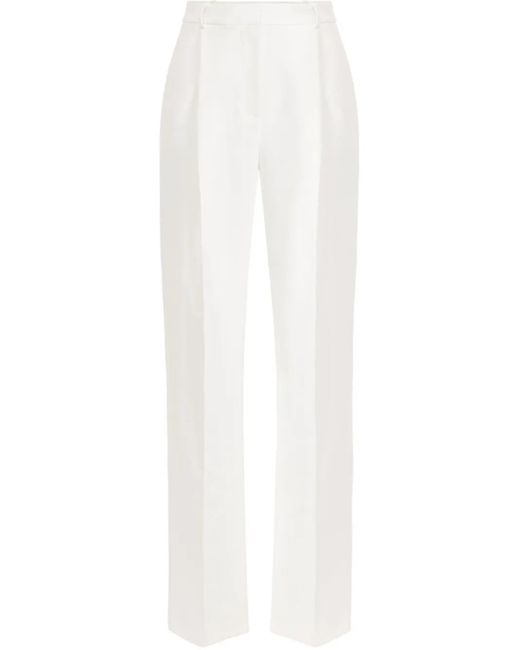 Elisabetta Franchi クレープ テーラードパンツ White