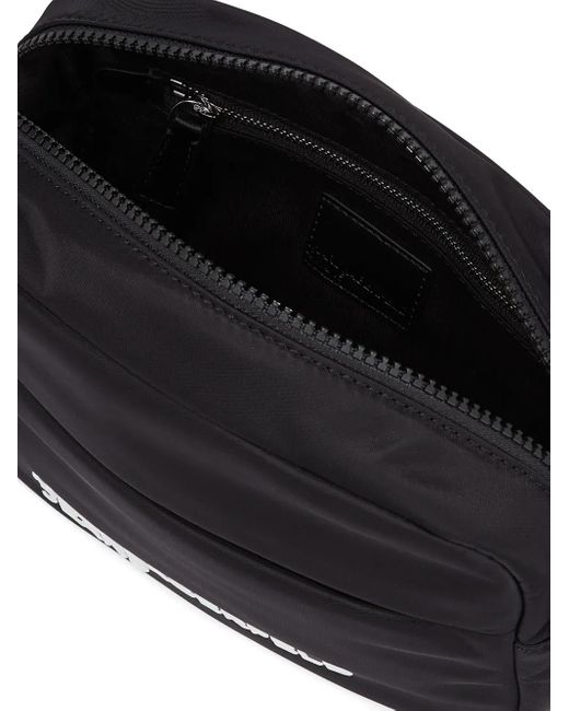 Karl Lagerfeld Black Logo Messenger Bag for men