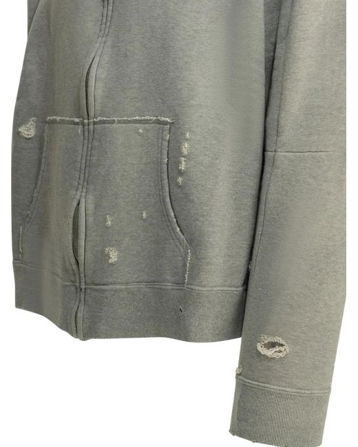 Needles Gray Sweat À Empiècements Contrastants for men