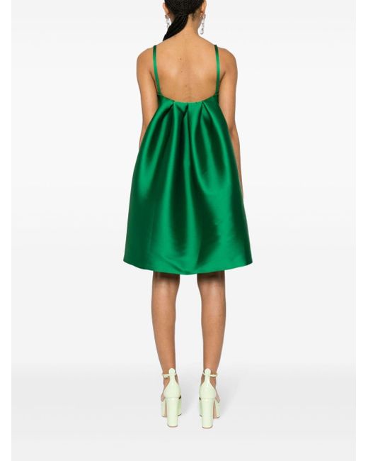 P.A.R.O.S.H. Green Draped Mini Dress